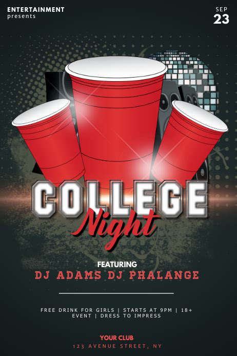 college party flyer